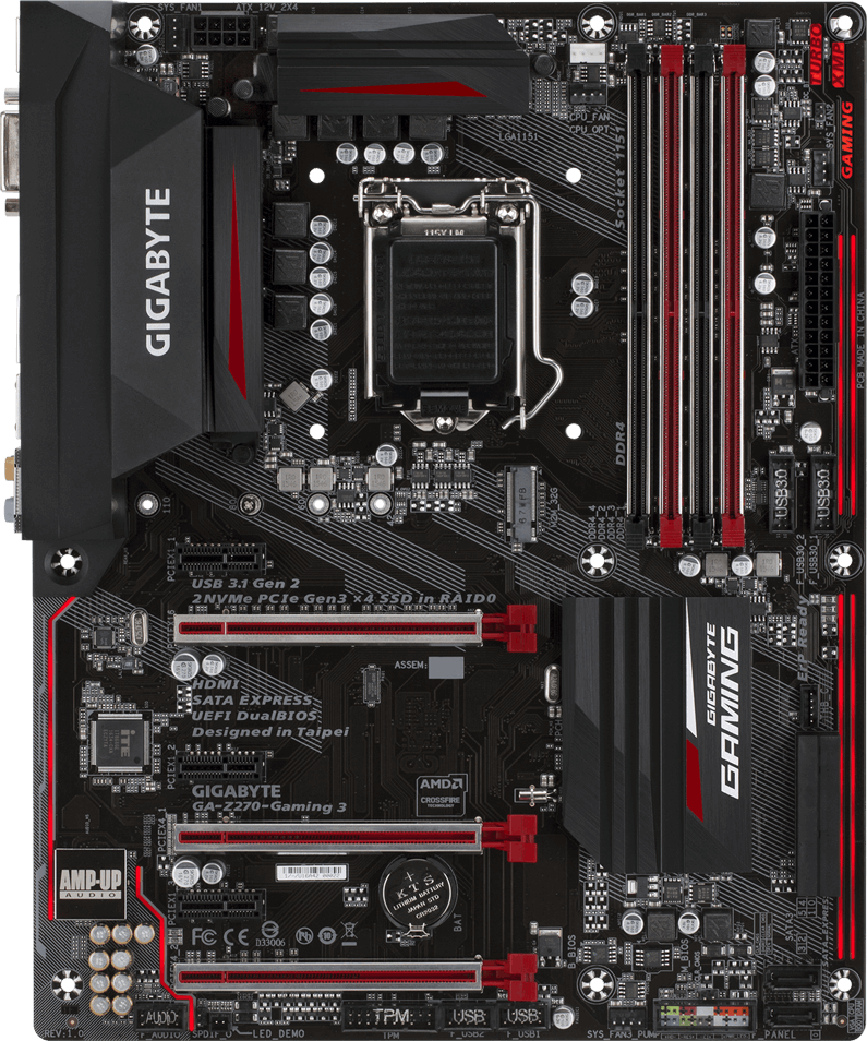 Gigabyte GA Z270 Gaming 3 Motherboard Specifications On MotherboardDB